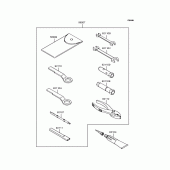 Схема вузла: Інструмент (KLX250-H6) для Kawasaki KLX250 KLX250