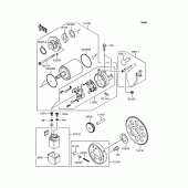 Схема вузла: Стартер електричний & Привід стартера для Kawasaki ZR250 Balius-II