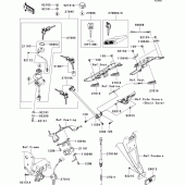 Схема вузла: Замок запалювання для Kawasaki ZR1000 Z1000 ABS