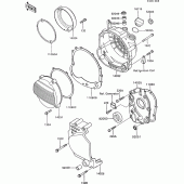 Схема вузла: Engine cover(s) для Kawasaki ZX600 GPX600R