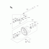 Схема вузла: Front wheel для Kawasaki VN1500 Vulcan 1500 Classic