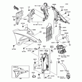 Схема вузла: Радіатор для Kawasaki KX85 KX85