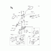 Схема узла: Руль для Kawasaki ER400 ER-4N