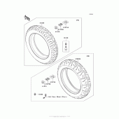 Схема узла: Шины для Kawasaki VN1700 Vulcan 1700 Voyager