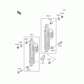 Схема вузла: Підвіска/амортизатор для Kawasaki ZR750 Zephyr