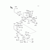 Схема вузла: Вихлопна система для Kawasaki KZ1000 Police