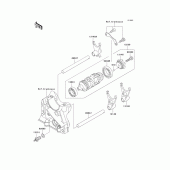 Схема вузла: Gear change drum/shift fork(s) для Kawasaki ZR750 Z750S
