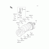 Схема вузла: Колінчастий вал для Kawasaki ZX900 Ninja ZX-9R