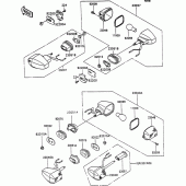 Схема узла: Поворотники для Kawasaki ZX750 ZXR750