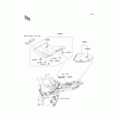 Схема узла: Сиденье для Kawasaki ZR800 Z800
