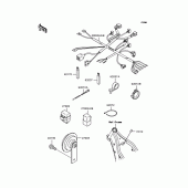Схема вузла: Електроустаткування для Kawasaki KLX250 KLX250SR