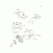 Схема вузла: Decals(red)(zx1100-d4) для Kawasaki ZX1100 Ninja ZX-11