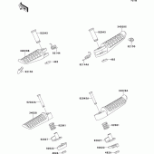 Схема вузла: Підніжки для Kawasaki ZX1100 GPZ1100