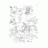Схема вузла: Frame fittings(1/2) для Kawasaki VN900 Vulcan 900 Custom