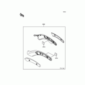 Схема вузла: Аксесуари (Fender Strut Cover) для Kawasaki EN650 Vulcan S