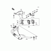 Схема вузла: Глушник для Kawasaki KLE250 Versys-X 250 ABS