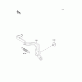 Схема узла: Лапка тормоза для Kawasaki KX100