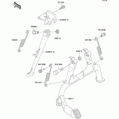 Схема вузла: Stand(s) для Kawasaki ZX1100 ZZ-R1100