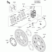 Схема узла: Передний тормоз для Kawasaki ZX636 Ninja ZX-6R