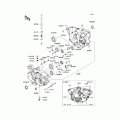 Схема узла: Картер двигателя для Kawasaki KX250/ KX252 KX250F