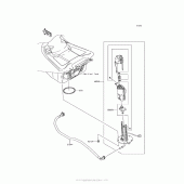 Схема вузла: Паливний насос для Kawasaki ZX1400 Ninja ZX-14R ABS