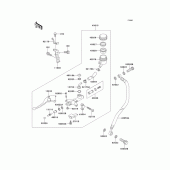 Схема вузла: Clutch master cylinder для Kawasaki ZX750 Ninja ZX-7R