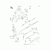 Схема вузла: Троси для Kawasaki VN900 Vulcan 900 Custom