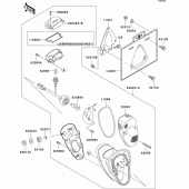 Схема вузла: Taillight(s) для Kawasaki VN800 Vulcan 800 Drifter