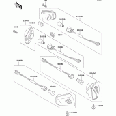 Схема узла: Поворотники для Kawasaki ZX1100 ZZ-R1100