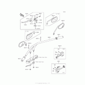 Схема вузла: Кермо & Пульт управління рульової для Kawasaki VN900 Vulcan 900 Custom