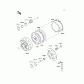 Схема вузла: Зчеплення для Kawasaki EL250 Eliminator 250
