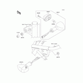 Схема вузла: Поворотники для Kawasaki EJ400 W400