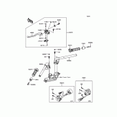Схема вузла: Кермо & Пульт управління рульовим для Kawasaki EX300 Ninja 300
