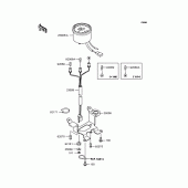 Схема вузла: Панель приладів для Kawasaki KL110 KSR