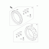 Схема вузла: Шини для Kawasaki ZX636 Ninja ZX-6R