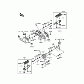 Схема вузла: Підніжки для Kawasaki EN650 Vulcan S