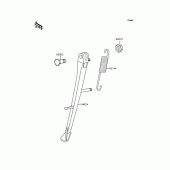 Схема вузла: Підставка для Kawasaki ZR1100 ZRX1100-II
