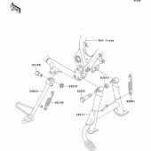 Схема вузла: Stand(s) для Kawasaki EJ650 W650