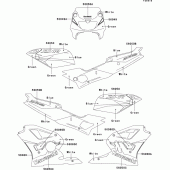 Схема вузла: Decal(green/white/blue)(zx400-l3) для Kawasaki ZX400 ZXR400