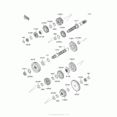 Схема узла: Трансмиссия для Kawasaki VN1700 Vulcan 1700 Voyager