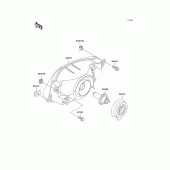 Схема узла: Фара для Kawasaki ZX1100 Ninja ZX-11