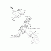 Схема вузла: Front fender для Kawasaki ER400 ER-4N