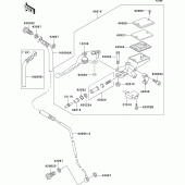 Схема вузла: Clutch master cylinder для Kawasaki ZR1200 ZRX1200