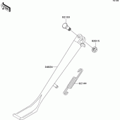Схема вузла: Stand(s) для Kawasaki VN800 Vulcan 800 Classic