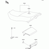 Схема узла: Сиденье для Kawasaki ZX600 ZZ-R600
