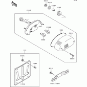 Схема вузла: Taillight(s) для Kawasaki ZR1100 Zephyr 1100
