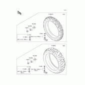 Схема вузла: Шини для Kawasaki ZG1400 Concours 14 ABS