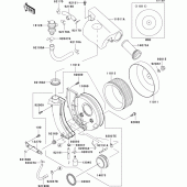 Схема узла: Воздушный фильтр для Kawasaki VN800 Vulcan 800 Drifter