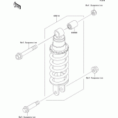 Схема вузла: Амортизатор для Kawasaki KLE500