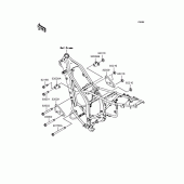Схема узла: Крепление двигателя для Kawasaki KLX250 D-Tracker
